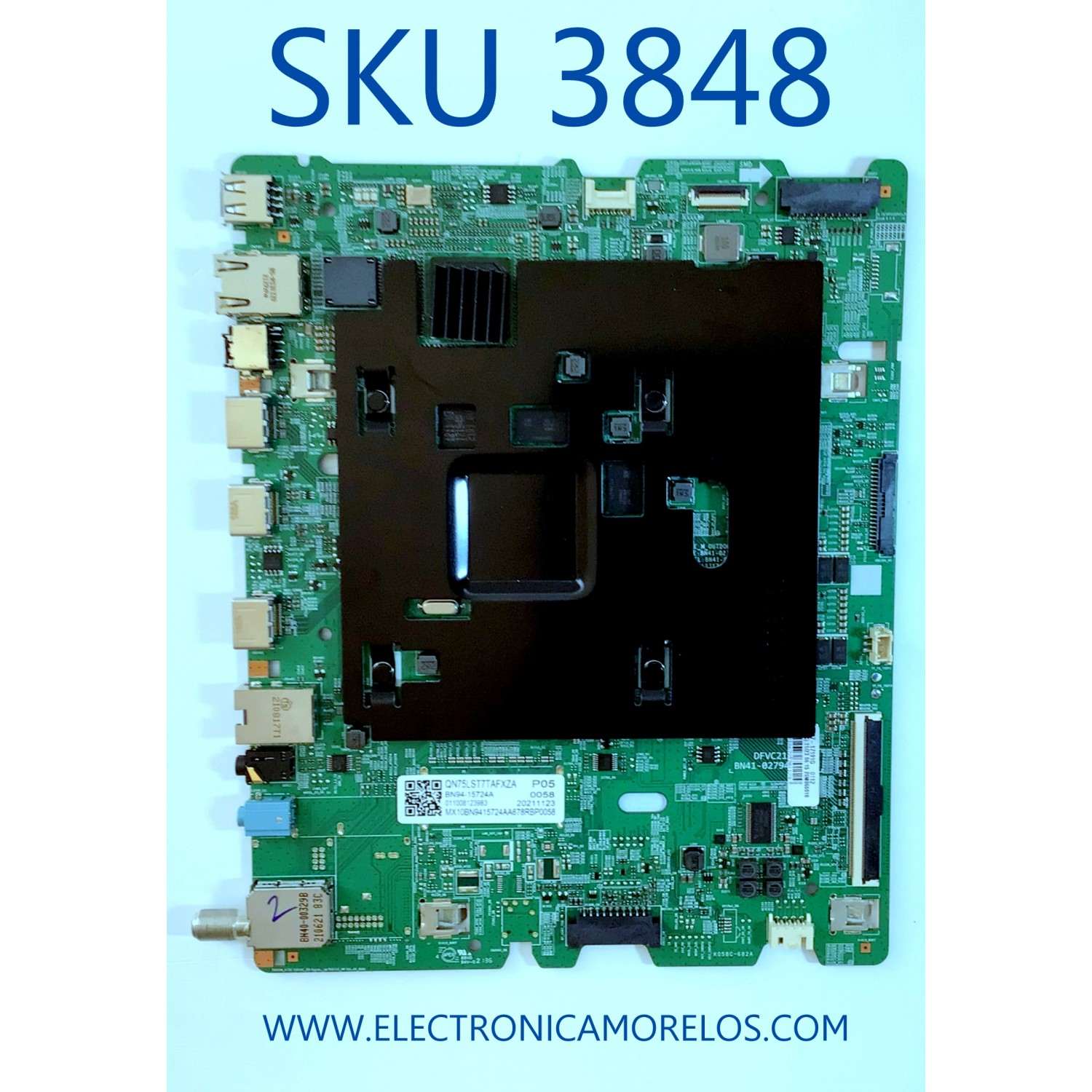 MAIN PARA SMART TV SAMSUNG QLED 4K (3840 x 2160) CON HDR UHD / NUMERO DE PARTE BN94-15724A / BN41-02794A / BN9415724A / BN41-02794A-000 / DFVC2136 / 20211123 / BN97-17191G / PANEL CY-TR075FLAVTH / MODELO QN75LST7TAFXZA AA01